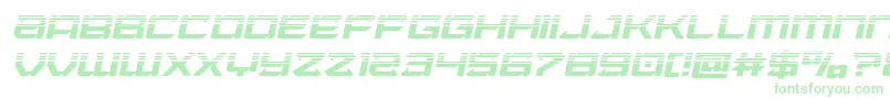 Laserwolfhalfital Font – Green Fonts on White Background