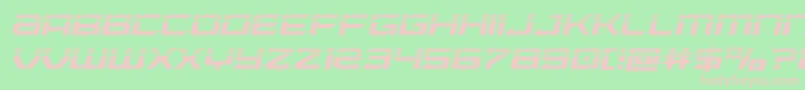 Laserwolfhalfital Font – Pink Fonts on Green Background