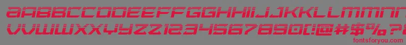 Laserwolfhalfital Font – Red Fonts on Gray Background