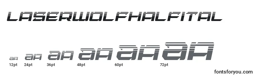 Laserwolfhalfital Font Sizes