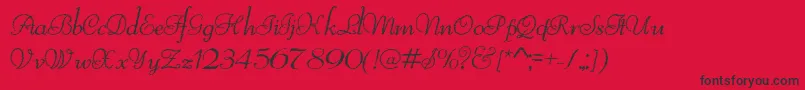 ReliantTrash Font – Black Fonts on Red Background