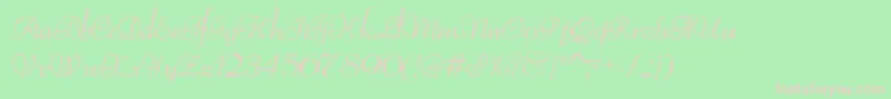 ReliantTrash Font – Pink Fonts on Green Background