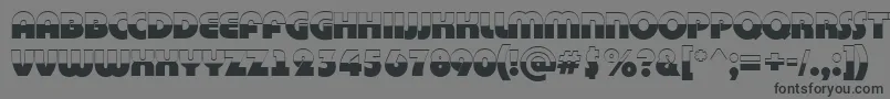 BighaustitulbwRegular Font – Black Fonts on Gray Background