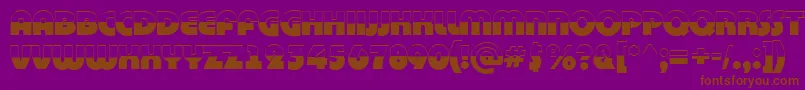 BighaustitulbwRegular Font – Brown Fonts on Purple Background