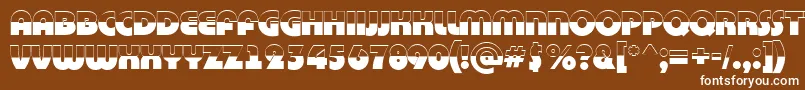 BighaustitulbwRegular Font – White Fonts on Brown Background