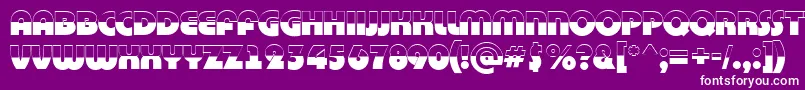 BighaustitulbwRegular Font – White Fonts on Purple Background