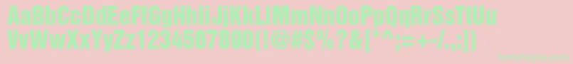 ContextInseratSsi Font – Green Fonts on Pink Background