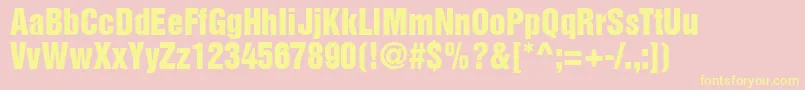 fuente ContextInseratSsi – Fuentes Amarillas Sobre Fondo Rosa