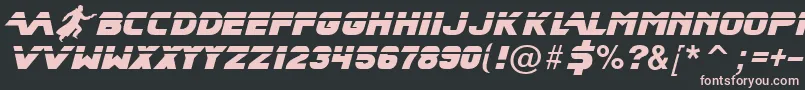 Bladrmf Font – Pink Fonts on Black Background
