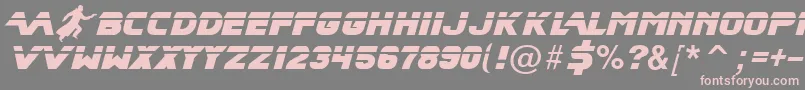 Bladrmf Font – Pink Fonts on Gray Background