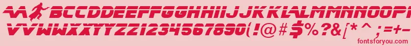 Bladrmf Font – Red Fonts on Pink Background