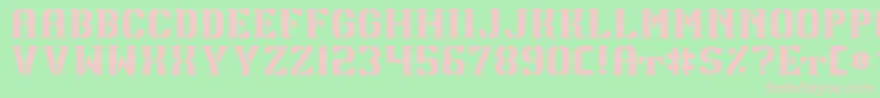 TpfU13 Font – Pink Fonts on Green Background