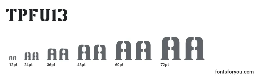 TpfU13 Font Sizes