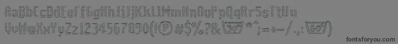 Coolwoolcottonclubll Font – Black Fonts on Gray Background