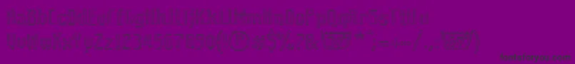 Coolwoolcottonclubll-Schriftart – Schwarze Schriften auf violettem Hintergrund