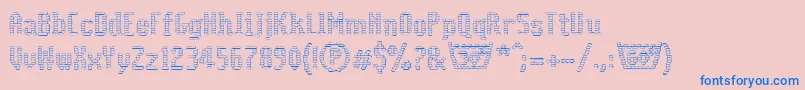 Coolwoolcottonclubll Font – Blue Fonts on Pink Background