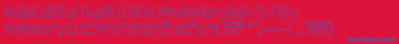 fuente Coolwoolcottonclubll – Fuentes Azules Sobre Fondo Rojo