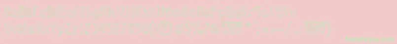 Coolwoolcottonclubll Font – Green Fonts on Pink Background