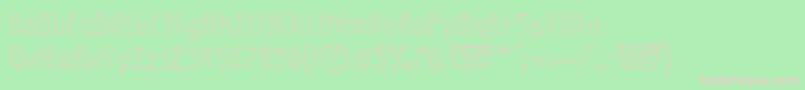 Coolwoolcottonclubll Font – Pink Fonts on Green Background