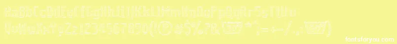 Coolwoolcottonclubll Font – White Fonts on Yellow Background