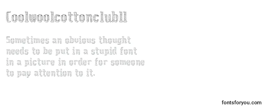 Review of the Coolwoolcottonclubll Font