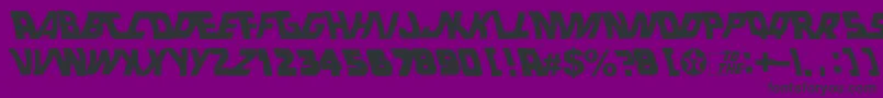 BackToTheFuture Font – Black Fonts on Purple Background