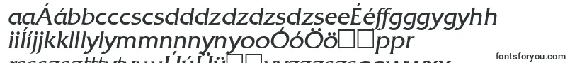 フォントQuadratItalic – ハンガリーのフォント
