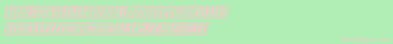 Spankysbblancoitalico Font – Pink Fonts on Green Background