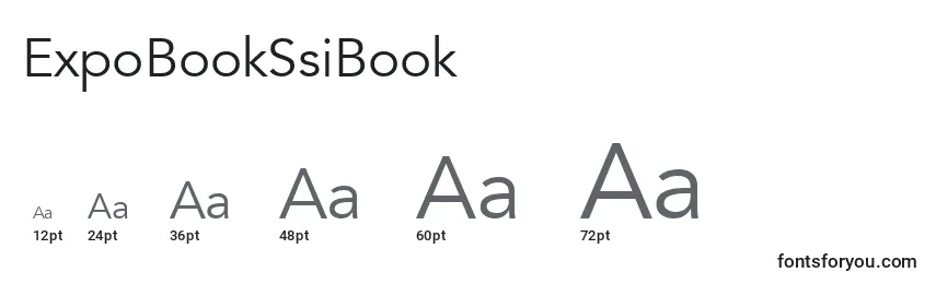 Размеры шрифта ExpoBookSsiBook