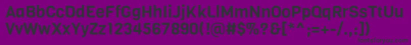 VigaRegular Font – Black Fonts on Purple Background