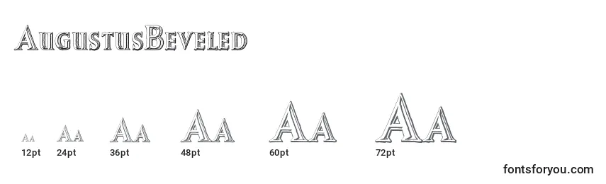 Размеры шрифта AugustusBeveled (48026)