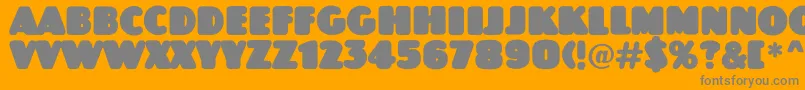 JasperttlrndrgnordRegular Font – Gray Fonts on Orange Background