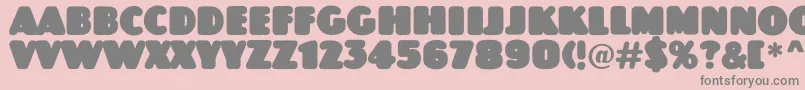 JasperttlrndrgnordRegular Font – Gray Fonts on Pink Background