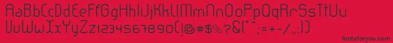 LeroticaSemilight Font – Black Fonts on Red Background