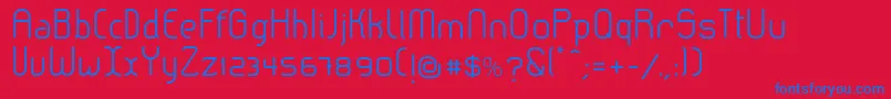 LeroticaSemilight Font – Blue Fonts on Red Background