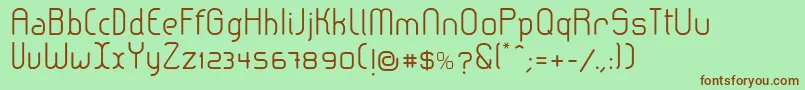 LeroticaSemilight Font – Brown Fonts on Green Background