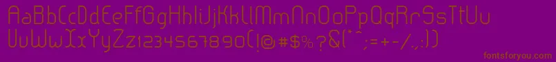 LeroticaSemilight Font – Brown Fonts on Purple Background