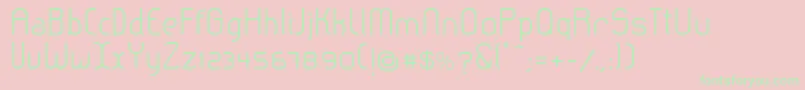 LeroticaSemilight Font – Green Fonts on Pink Background