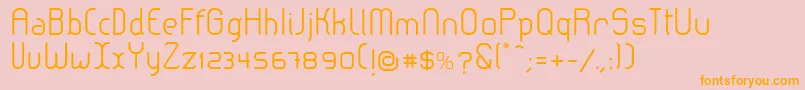 LeroticaSemilight Font – Orange Fonts on Pink Background