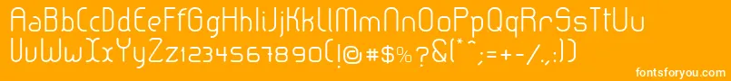 LeroticaSemilight Font – White Fonts on Orange Background