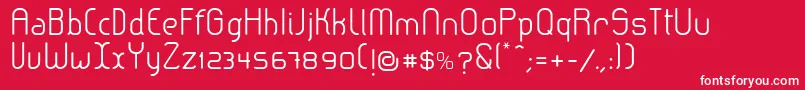 LeroticaSemilight-Schriftart – Weiße Schriften auf rotem Hintergrund