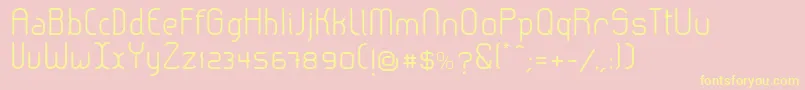LeroticaSemilight Font – Yellow Fonts on Pink Background