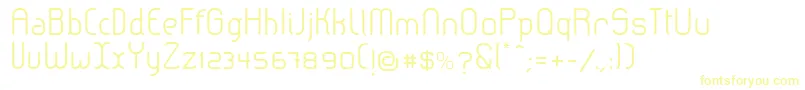 LeroticaSemilight Font – Yellow Fonts on White Background