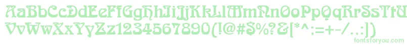 RomanesteRegular Font – Green Fonts on White Background