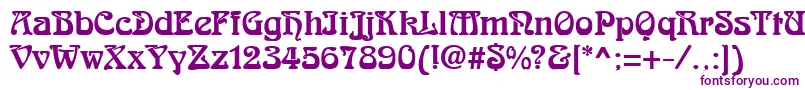 RomanesteRegular Font – Purple Fonts on White Background