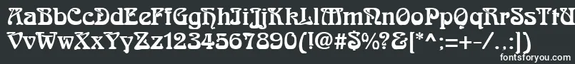 Шрифт RomanesteRegular – белые шрифты