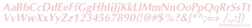 OptimalcBolditalic Font – Pink Fonts on White Background