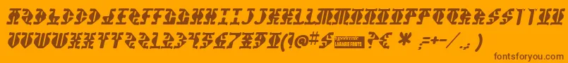 More about Stupefac Font Stupefac Font – Brown Fonts on Orange Background