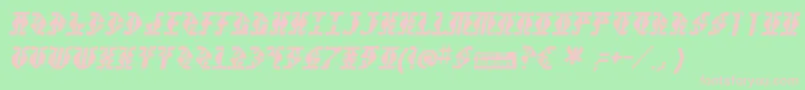 Stupefac Font – Pink Fonts on Green Background