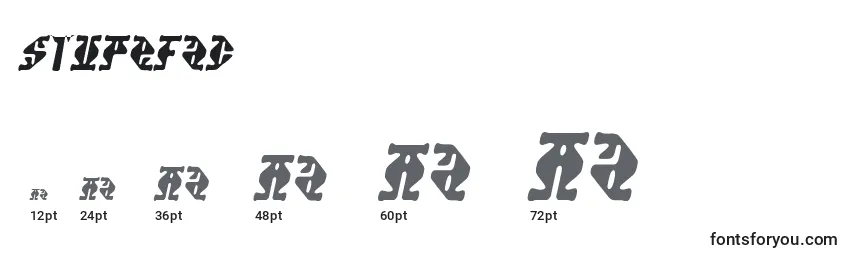 Stupefac Font Sizes